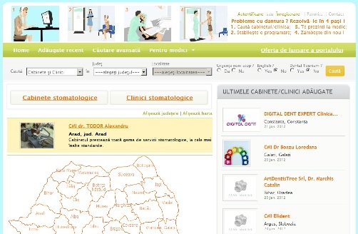 www.CabineteStomatologi.ro - Cel mai complet portal stomatologic din România